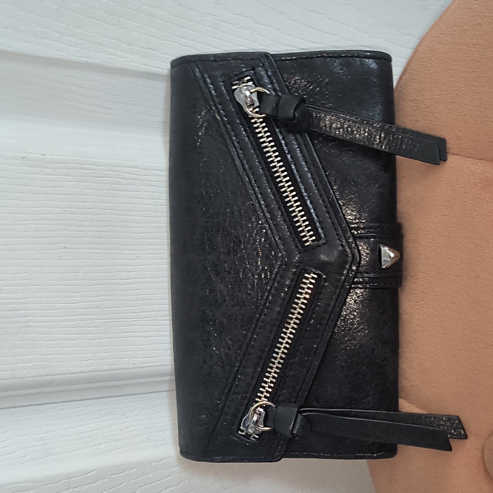 Botkier Trigger Flap Leather Wallet Black - Picture 2 of 12